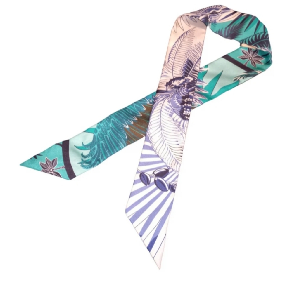 *HERMES* MYTHIQUES PHOENIX TWILLY SILK SCARF
